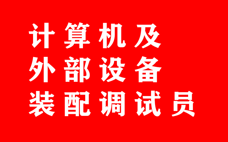 計(jì)算機(jī)及外部設(shè)備裝配調(diào)試員職業(yè)技能等級(jí)認(rèn)定